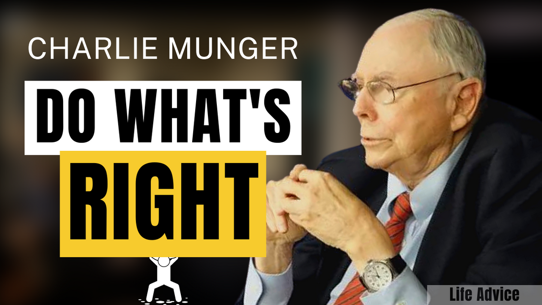 Charlie Munger: "STOP Worrying and Just DO What's Right." | DJ 2017 【C:C.M Ep.247】