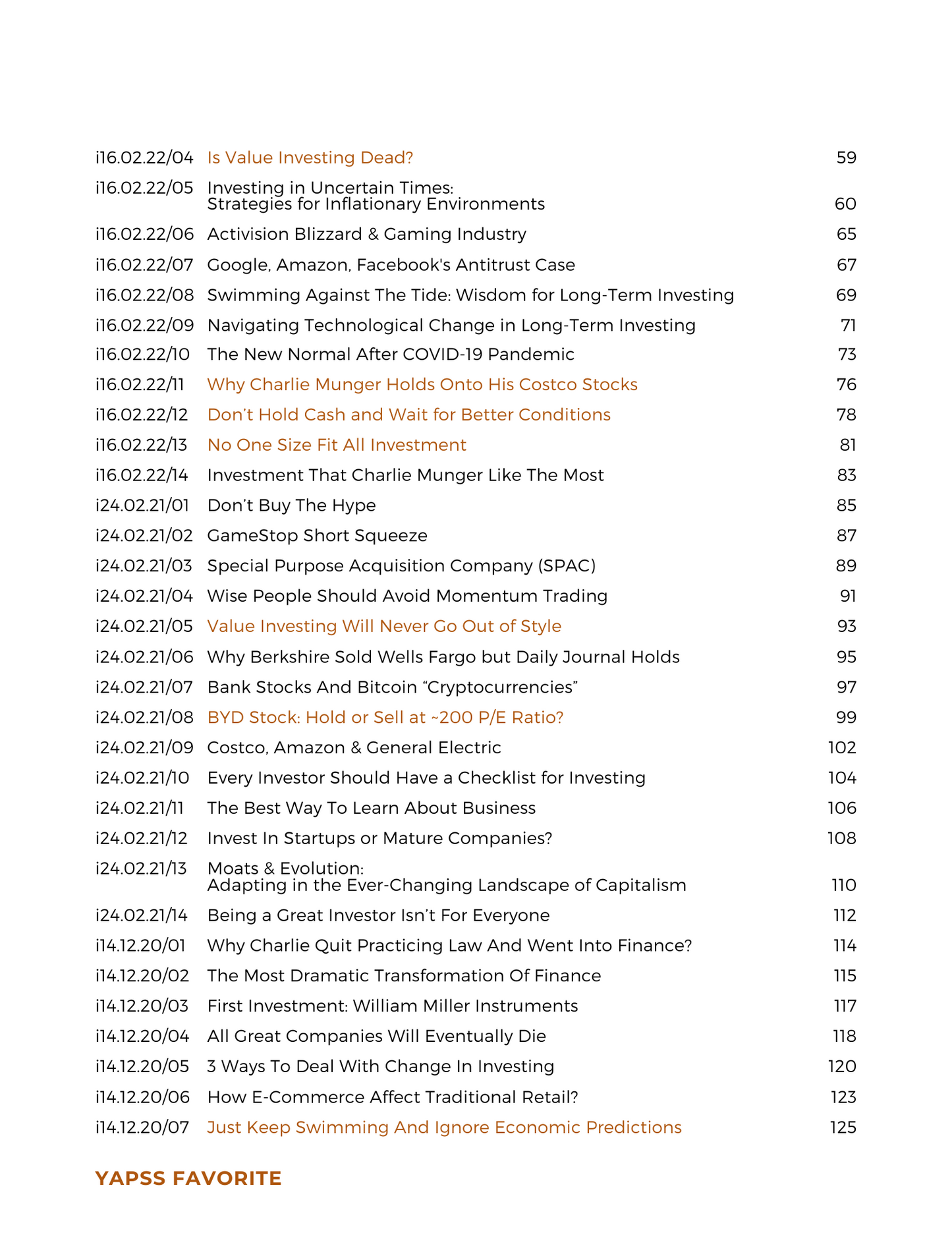 eBook | Collection: Charlie Munger Investing Advice, Life Advice & Others