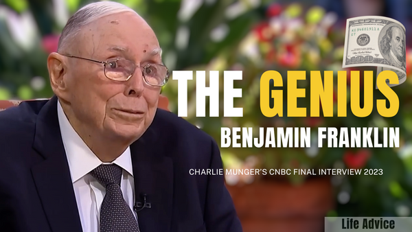 Charlie Munger Reflects on Benjamin Franklin's Genius | Final Interview with CNBC 2023 【C:C.M 323】